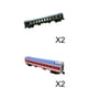thumbnail image 1 of Modelo de Tren de juguete Hugo YZ25G 1/87 HO locomotora Retro 4 piezas, 1 of 10