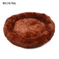 thumbnail image 1 of Labymos Lit Rond Confortable en Peluche pour Chiens Chats Base Imperméable Antidérapante en Fourrure Douce, 1 of 8