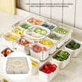 thumbnail image 6 of BIMZUC 12‑Compartment Clear Snack Tray with Lid & Handle – Portable Charcuterie & Fruit Organizer for Parties, Picnics, and Everyday Use, 6 of 8
