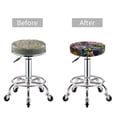 thumbnail image 4 of Goofa Vintage Floral Printed Stool Covers Round, Waterproof Round Bar Stool Covers Anti-Slip Round Bar Stool Seat Cover with Elastic Bands Durable -12 inch, 4 of 7
