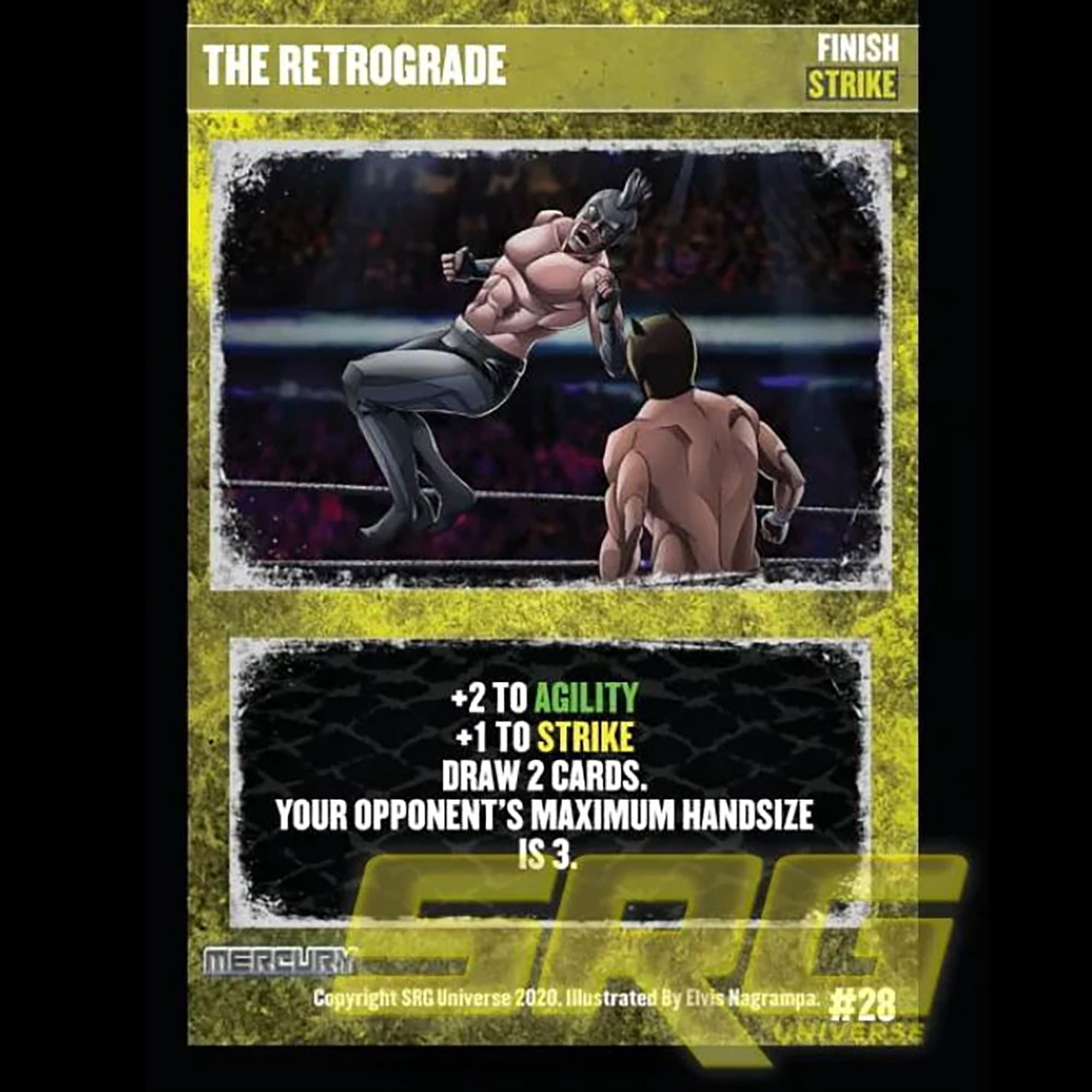 Supershow Cosmic Crusader: Mercury - Wrestling Card and Dice Game. SRG Structure Deck. Ages 12+, 2-6 Players, 10 Min Game Play