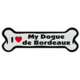thumbnail image 1 of Dog Bone Shaped Car Magnets: I Love My Dogue De Bordeaux, 1 of 1