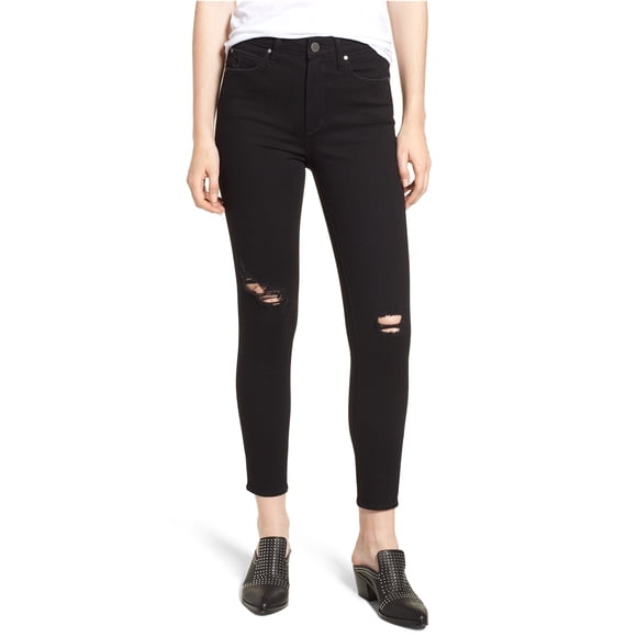 Artículos de la sociedad Heather Skinny Fit Jeans para mujer, negro, 26