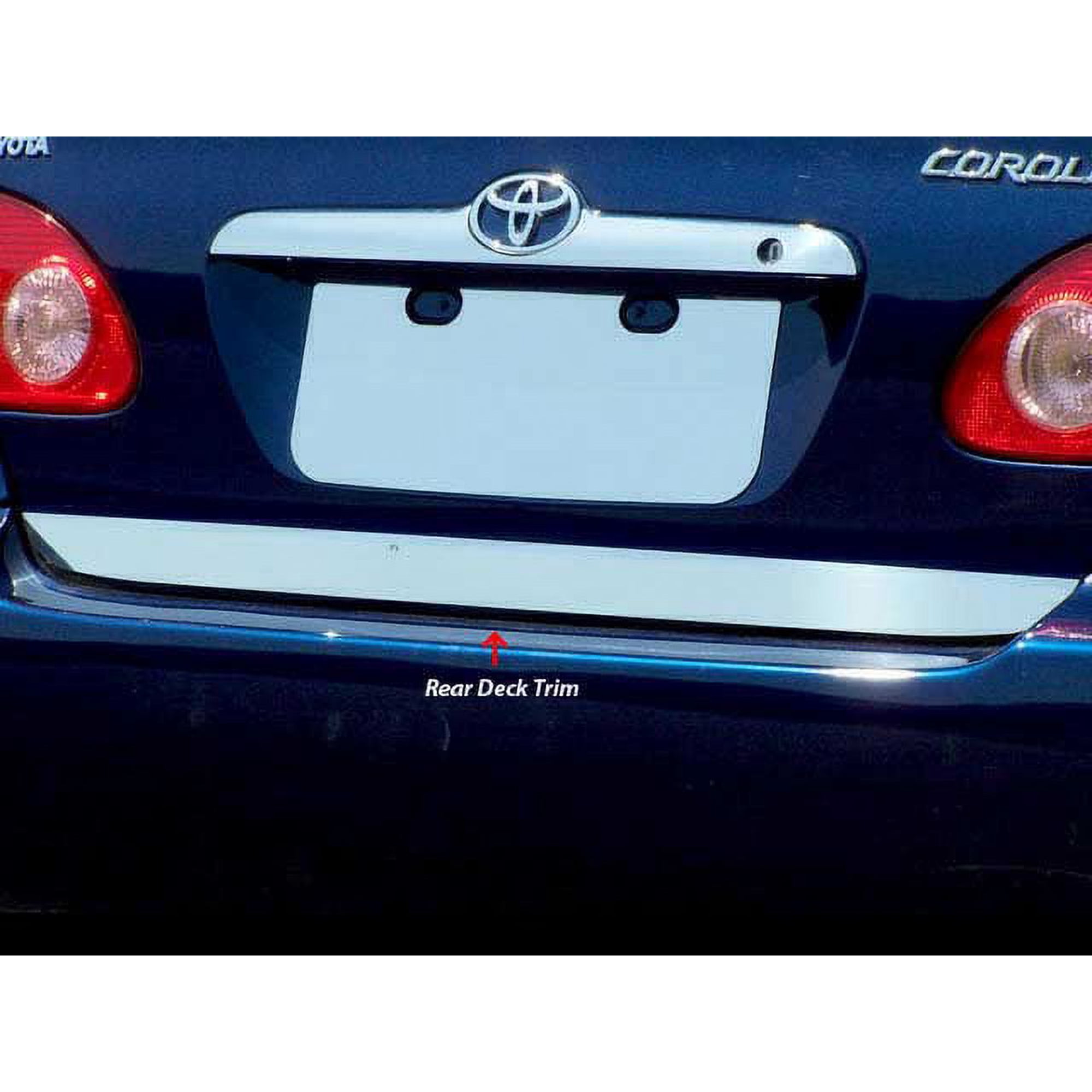 Stainless Steel Rear Deck Accent 1Pc Fits 2003-2008 Toyota Corolla RD24112 QAA