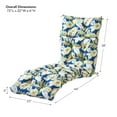 thumbnail image 4 of Greendale Home Fashions Marlow Blue Floral 72 x 22 in. Outdoor Chaise Lounge Chair Cushion, 4 of 8