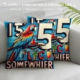thumbnail image 3 of COMIO Body Pillow Cover Two-Side Printed Boho Body Pillow Protector Parrot Colorful Bird Body Pillow Case Cover for Outdoor Gallery Bench, 3 of 5