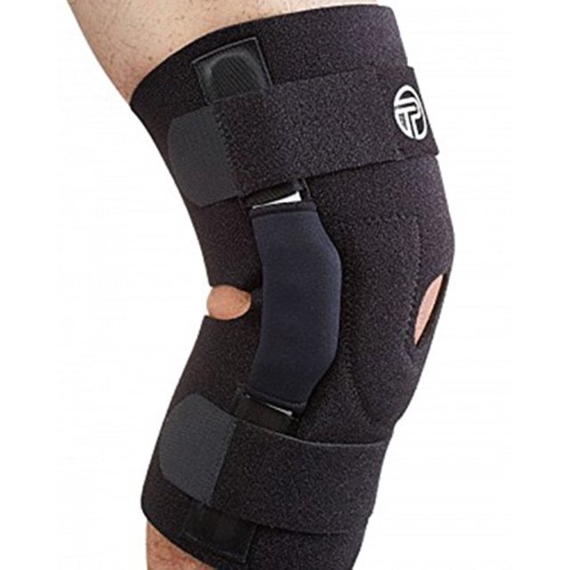 Pro-Tec Hinged Knee Compression Wraparound Brace with Dual Axis Hinges, Size: X-Large: 19 Inches - 24 Inches, Black