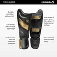 thumbnail image 5 of Hayabusa T3 Striking Shinguards - Black/Gold, X-Large, 5 of 6