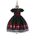 thumbnail image 2 of Filles Tout-Petits Noël Performance Robes 3-10Y Enfants Santa Claus Princesse Robes de Soirée Robe de Soirée Occasion Spéciale, 2 of 8