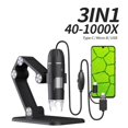 thumbnail image 2 of Microscopio Digital Portátil con Cámara de Inspección USB HD de 50x A 1600x con Soporte y 8 LED, Microscopios Portátiles para PC y Teléfonos Inteligentes, 2 of 5
