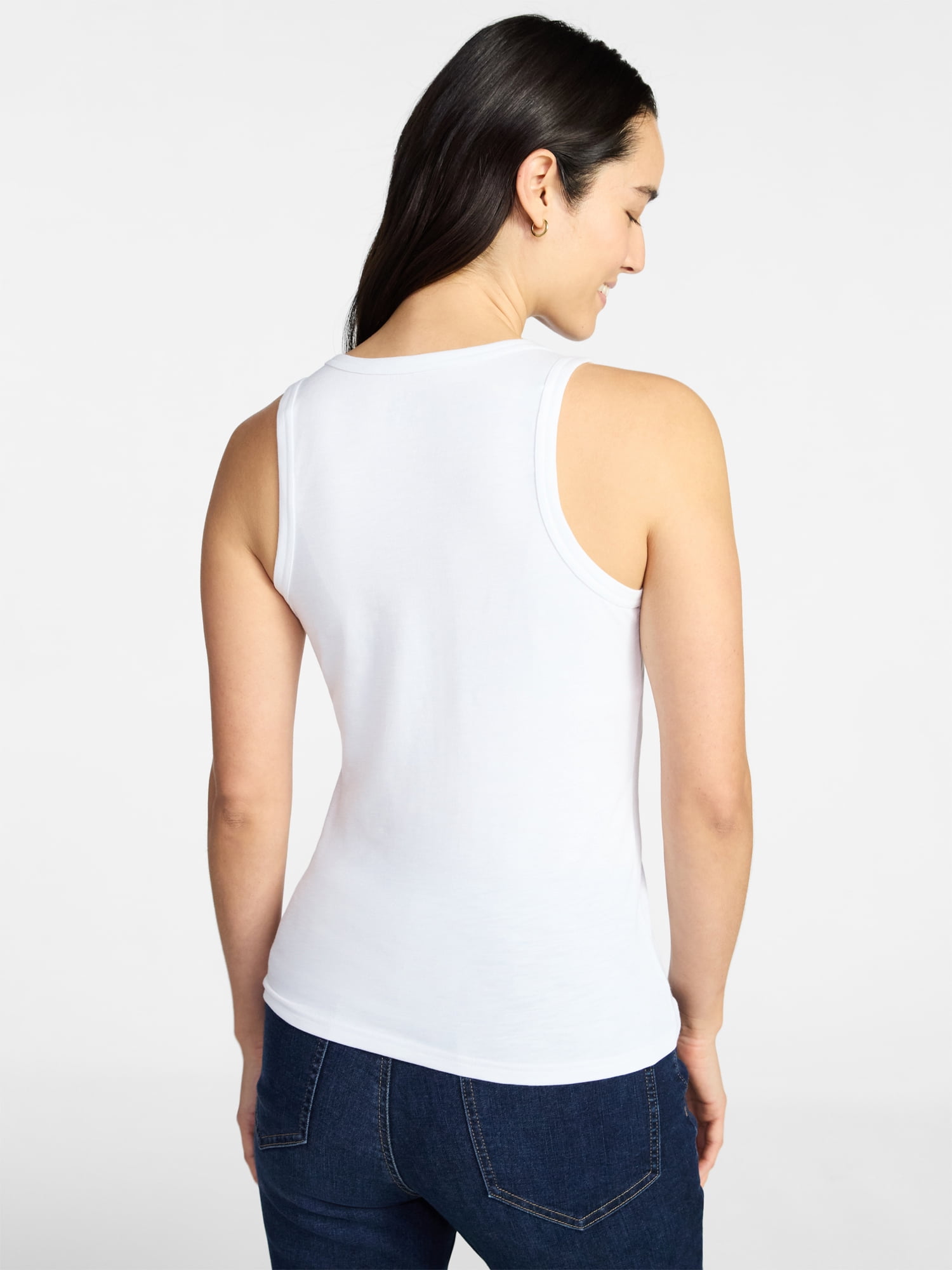 Time and Tru Women’s Slub Henley Tank Top, sizes XS-XXXL