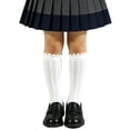 thumbnail image 2 of PureCasa Girls Knee High Socks School Uniform Mid Calf Socks Seamless Cotton Crew Socks Casual Daily Stockings, 2 of 7