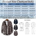thumbnail image 3 of Ketyyh-chn99 Men's Polo Shirts Big and Tall Mens Shirts Long Sleeve The New Men's Regular Long Sleeve Plaid Flannel Shirt Orange,XS, 3 of 5