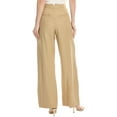 thumbnail image 2 of Enza Costa womens  Twill Pleated Linen-Blend Pant, 2, Brown, 2 of 3