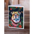 thumbnail image 2 of English Bulldog Christmas Greeting Cards Pack of 8 7 in x 5 in, 2 of 3