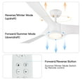 thumbnail image 5 of Wellspeed 56 in. 3-Blade Indoor Matte White Indoor Ceiling Fan with LED Light Kit and Remote Control, 5 of 15