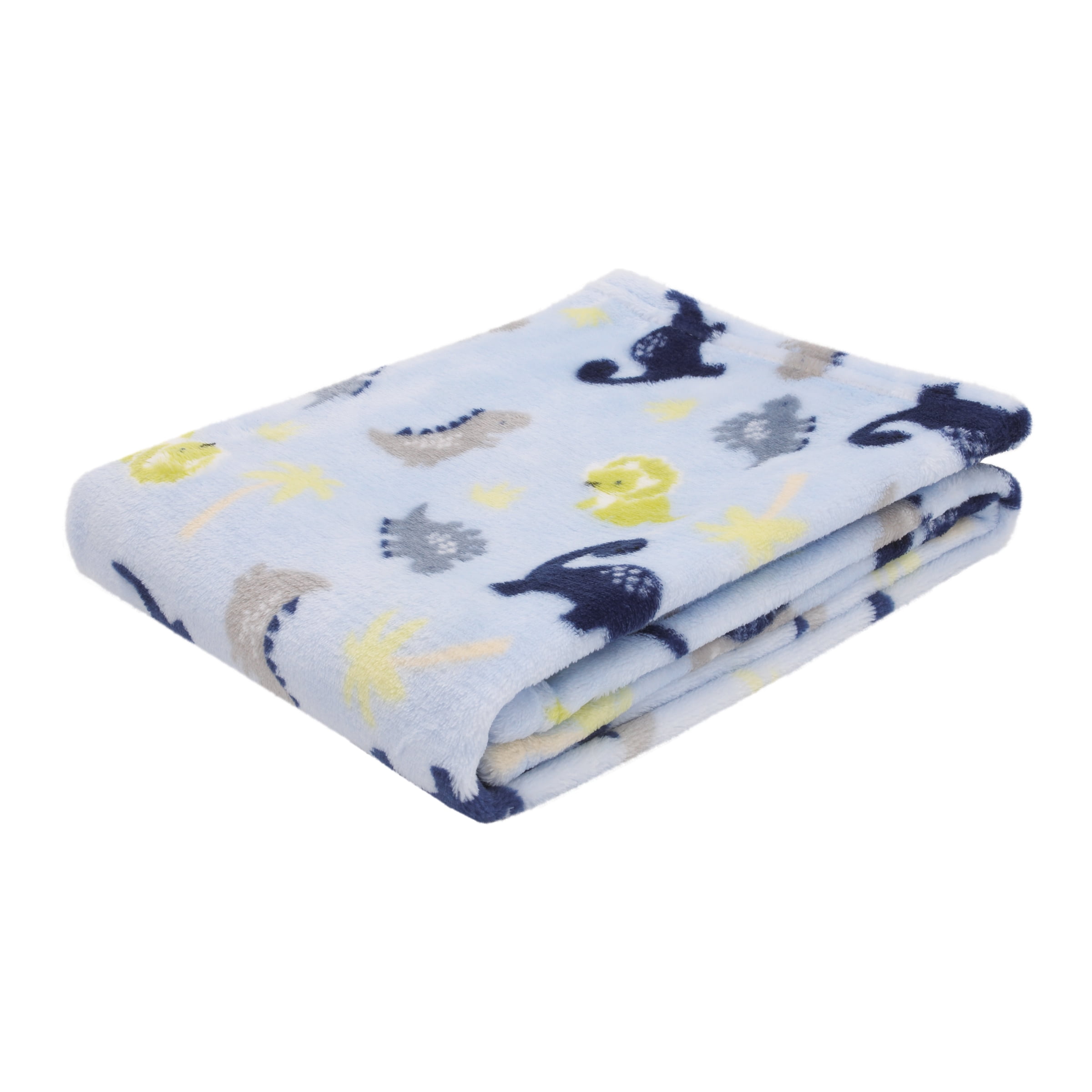 Parent’s Choice Plush Baby Blanket, Blue Dinosaur, 30 in x 36 in