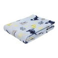 thumbnail image 5 of Parent’s Choice Plush Baby Blanket, Blue Dinosaur, 30 in x 36 in, 5 of 13