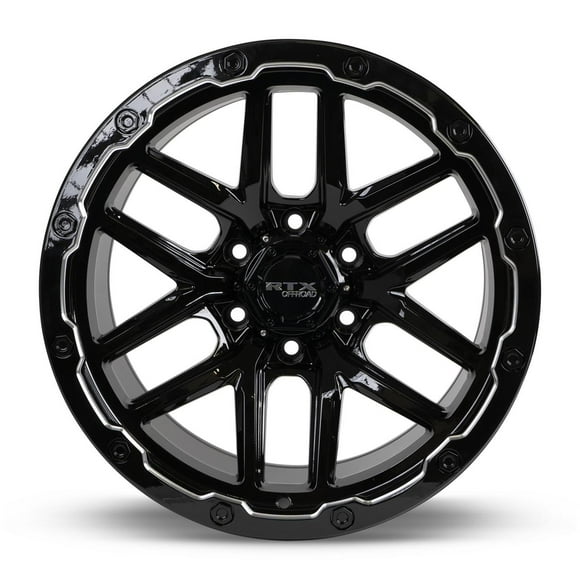 One Wheel RTX (Offroad) | 082978 | Volcano | Gloss Black Milled Edge | 18x9.5 6x139.7 ET-1