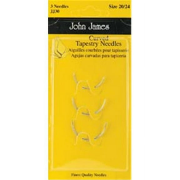 John James Curved Tapestry Hand Needles-Size 20/24 3/Pkg