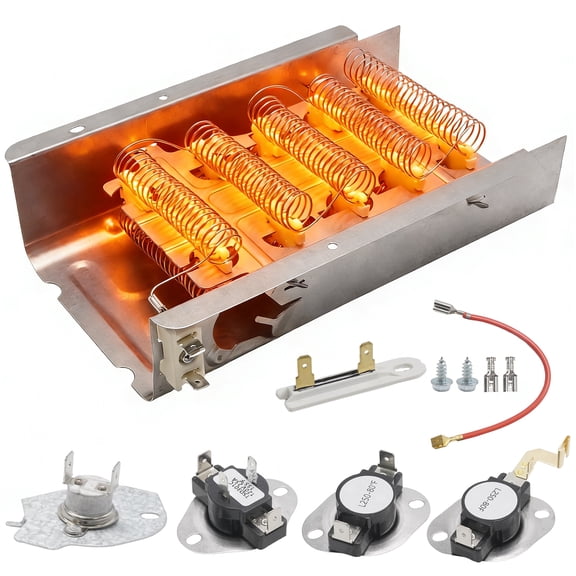 Replacement for Whirlpool Kenmore Maytag Amana, Dryer Heating Element with Thermostat Thermal Fuse, Replacement Parts 279838 279816 3392519
