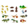 thumbnail image 4 of 17 Uds dinosaurio Animal modelo prehistóricas figuras decoración dinosaurio para enseñanza aprendizaje cumpleaños adultos Sunnimix Figuras de dinosaurios, 4 of 8