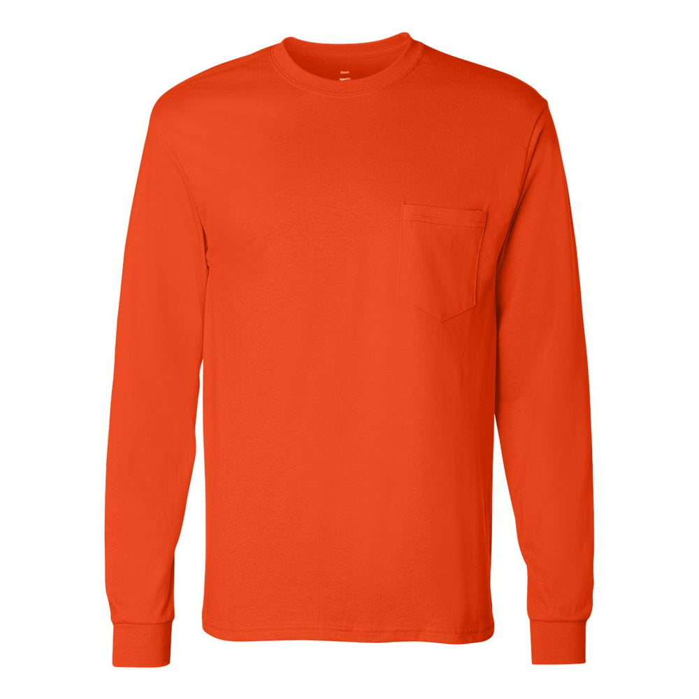 Hanes - Hanes - New IWPF - Men - Authentic Long Sleeve Pocket T-Shirt ...
