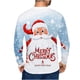 thumbnail image 3 of Camisas de Navidad Para Hombres Tops de Cuello Redondo Jersey de Manga Corta Casual Camiseta Con Estampado Realista de Muñeco de Nieve en 3D Odeerbi ODB195246, 3 of 5