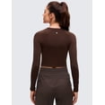 thumbnail image 2 of CRZ YOGA Brushed Workout Long Sleeve Shirts for Women Warm Athletic Running Yoga Tops Breathable Crop Tees, 2 of 6