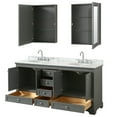 thumbnail image 3 of Wyndham Collection Wcs202072dcmunomed Deborah 72" Free Standing Double Vanity Set - Dark, 3 of 7