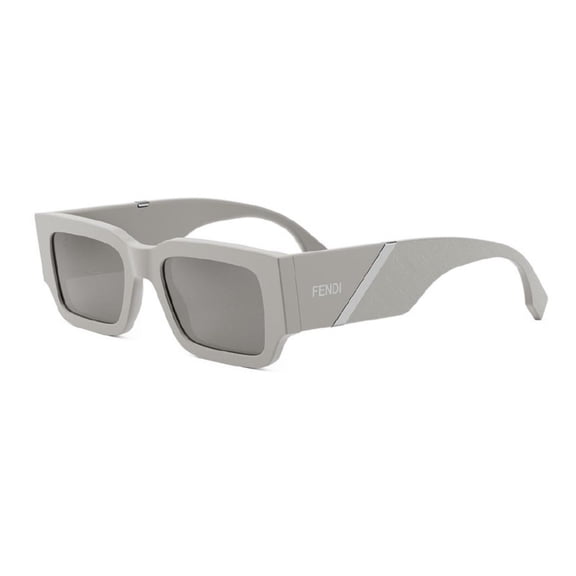 Fendi FE40131I 20C 51mm Square Sunglasses Men's Light Grey