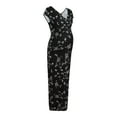 thumbnail image 4 of Robe Fleurie à Manches Courtes pour Femmes, Robe Longue de Maternité pour Femmes Enceintes, 4 of 8