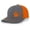 Charcoal/Orange, variant on Elk Antlers Mens Mesh Back Trucker Hat Baseball Cap, Khaki/Brown