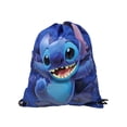 thumbnail image 2 of Disney Stitch Blue Nylon Drawstring Tote, 2 of 3