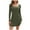 Olive Green, variant on Elainilye Fashion Womens Dresses Solid Color Bodycon Dress Long Sleeve Wrap Hip Dress Prom Dress,Blue