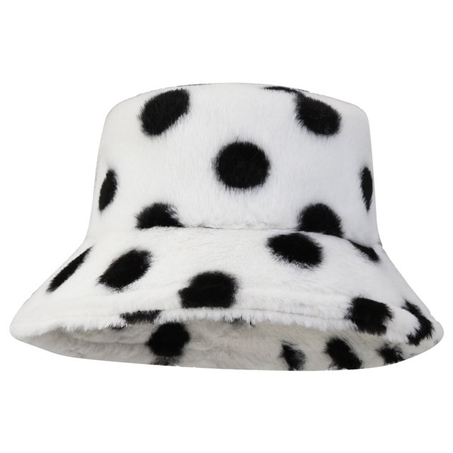 Sombrero de felpa de invierno Sombreros de pescador de piel sintética para mujer