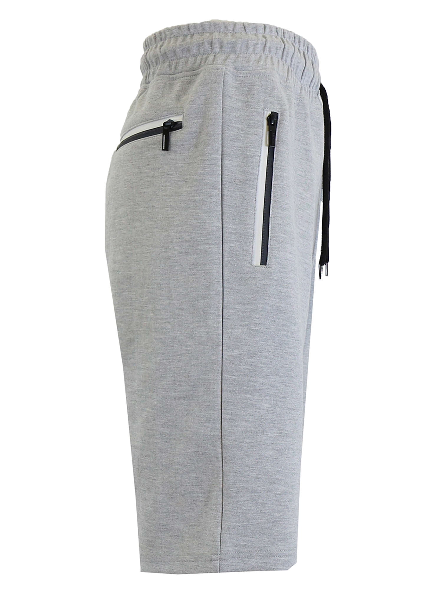 fleece shorts with zipper pockets