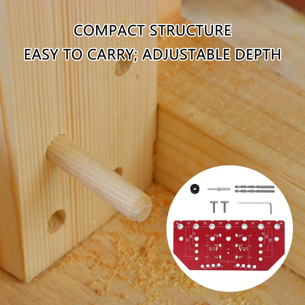 Hinges Jig with Quick Clamps Concealed Door Hinges Jig 35mm Cabinet Hinges Jig Hinges Hole Drilling Jig Woodworking Tool