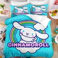 thumbnail image 1 of Juego de cama de dibujos animados de Anime Sanrio, edredón Kawaii Cinnamoroll, funda nórdica, funda de almohada, juego de cama para niños y niñas, Twin King Size, 1 of 4