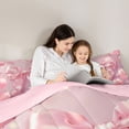 thumbnail image 4 of Feelyou Princess Bowknot Balloon Twin Bedding Sets 7pcs, Pink Fashion Party Comforter Set, 4 of 8