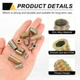thumbnail image 3 of 18 Pcs Threaded Inserts for Wood, Zinc Alloy M8 Thread Inserts Nuts 21mm Length, 3 of 6