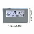 thumbnail image 2 of DESIGNICE 2026 New Alarm Clocks for Bedrooms with Battery Backup,Auto Set Digital Clock with Date and Day of Week,Indoor Temperature Humidity,Moon Phase,Dimmer,Auto Dst,Usb Port, 2 of 6