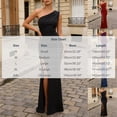thumbnail image 2 of Iyufng Womens Summer Dresses One-Shoulder Pleated High-Slit Sleeveless Fitted Maxi Dress Gown Dress, 2 of 7