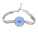 thumbnail image 1 of de la Casa Blanca Pulsera de tobillera de cadena de tenis, joyería de diamantes, 1 of 3
