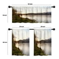 thumbnail image 4 of LALILO Kitchen Curtains and Valances Set of 3 36" Bridge Window Treatment Tiers for Window Decor, 4 of 5