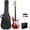Red, variant on Electric Bass Guitar - 4 String Bass Guitar with 20 Watt Amplifier, Split Single-Coil Pickup, Maple Neck, Rosewood Fingerboard, Basswood Body (Burlywood)