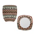 thumbnail image 3 of FKELYI 2 Pcs Office Chair Cover Removable Soft Swivel Computer Chair Slipcover Ethnic Tribal Geometric Cowboy Print Anti-Dust Armchair Protector for Home Office Decor, 3 of 7