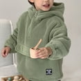 thumbnail image 5 of Godderr Kids Toddler Fleece Sweatshirt for Boys Girls Long Sleeve Hooded Shirt Pocket Pullover Baby Autumn Winter Sweater Hoodies Sweatsuit for 2-8Y, 5 of 8