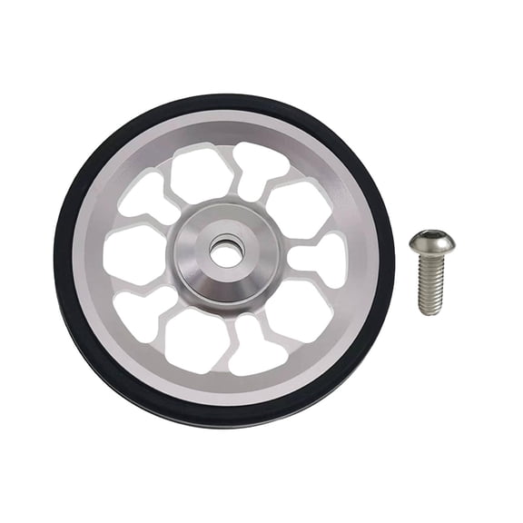 Baoblaze for Folding Bike Aluminum Alloy Easywheel with Screws Push Wheels