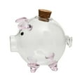 thumbnail image 5 of perfk Glass Pig Figurine Delicate Decorative Statue Piggy Bank for Girls Kids Boys, 5 of 10
